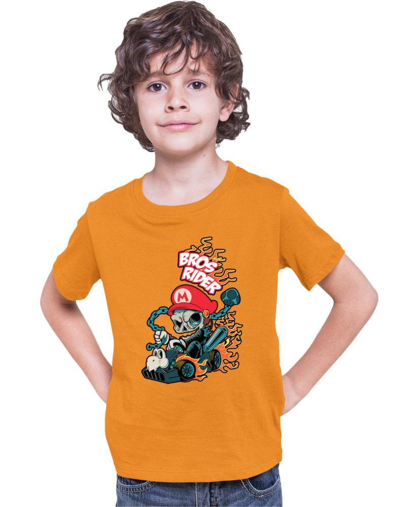 Детска Тениска Super Mario Nintendo Bros Rider Ghost Rider