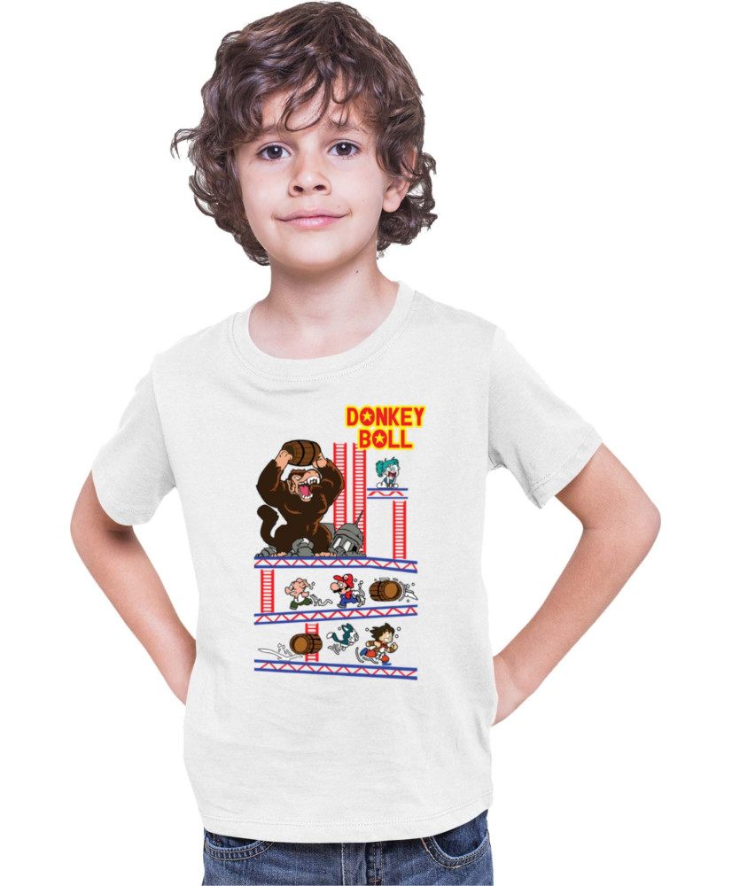 Детска Тениска Super Mario Nintendo Donkey Ball