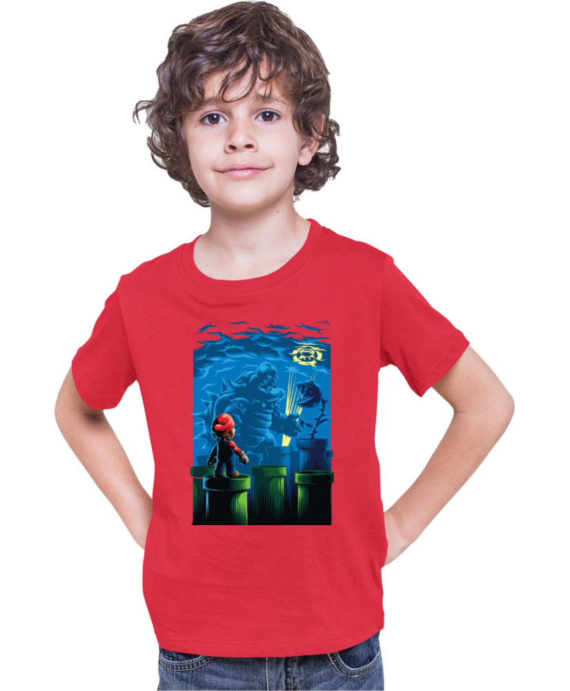 Детска Тениска Super Mario Nintendo Godzilla Bowser