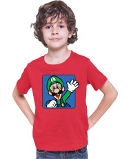 Детска Тениска Super Mario Nintendo Luigi 3