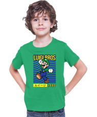 Детска Тениска Super Mario Nintendo Luigi Bros