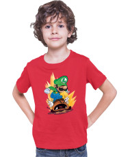 Детска Тениска Super Mario Nintendo Luigi Goomba Smash