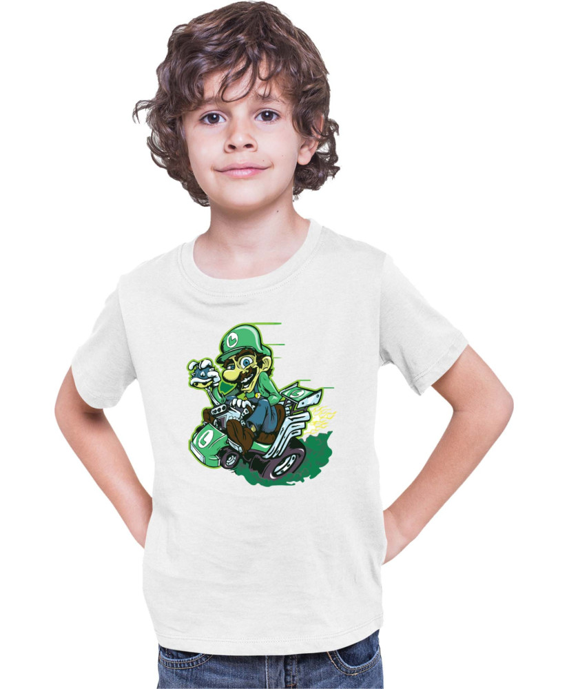 Детска Тениска Super Mario Nintendo Luigi Kart