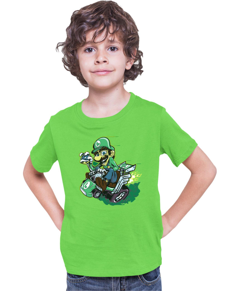 Детска Тениска Super Mario Nintendo Luigi Kart