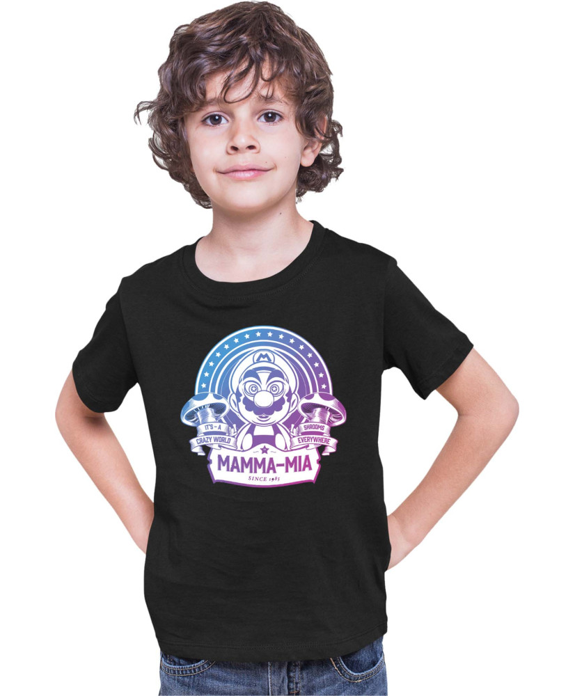 Детска Тениска Super Mario Nintendo Mamma-Mia Crazy World