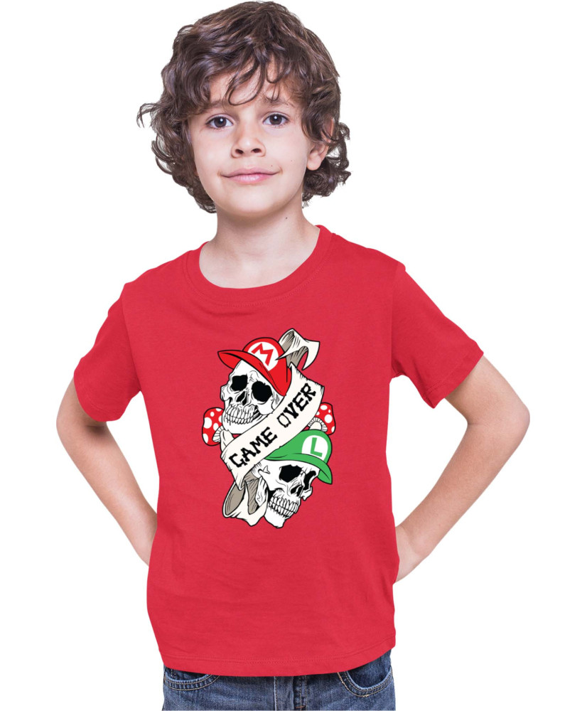 Детска Тениска Super Mario Nintendo Mario & Luigi Game Over
