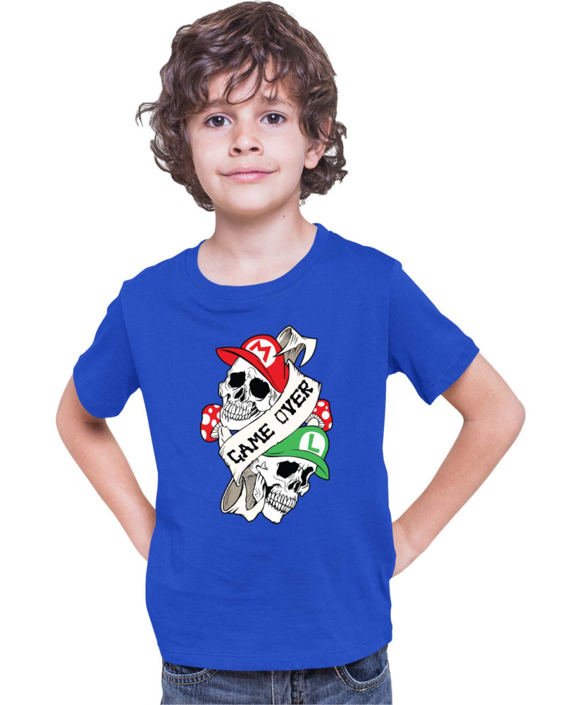 Детска Тениска Super Mario Nintendo Mario & Luigi Game Over