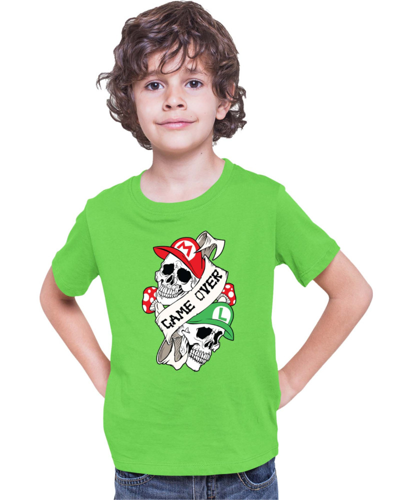 Детска Тениска Super Mario Nintendo Mario & Luigi Game Over