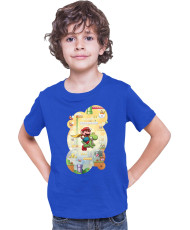 Детска Тениска Super Mario Nintendo Mario & Yoshi Game Scene