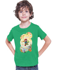 Детска Тениска Super Mario Nintendo Mario & Yoshi Game Scene