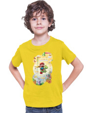 Детска Тениска Super Mario Nintendo Mario & Yoshi Game Scene