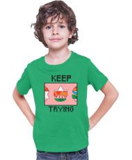 Детска Тениска Super Mario Nintendo Mario Bros 3 Keep Trying