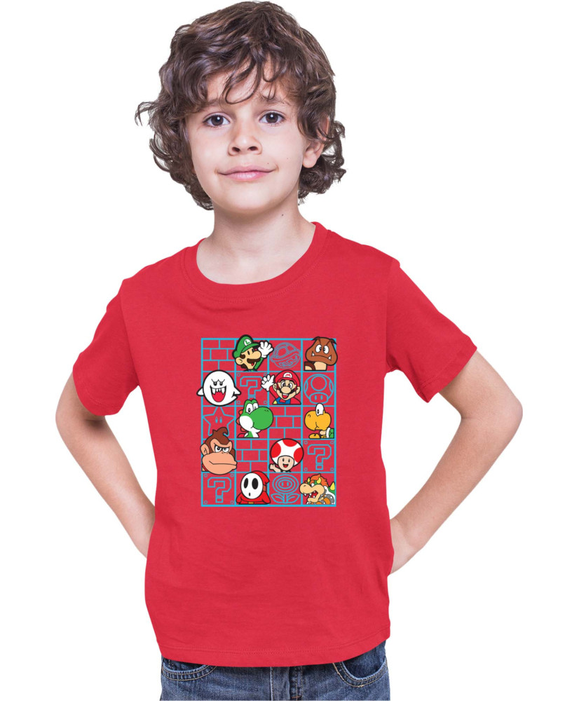 Детска Тениска Super Mario Nintendo Mario Bros Friends