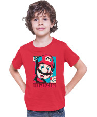 Детска Тениска Super Mario Nintendo Mario Bros Retro