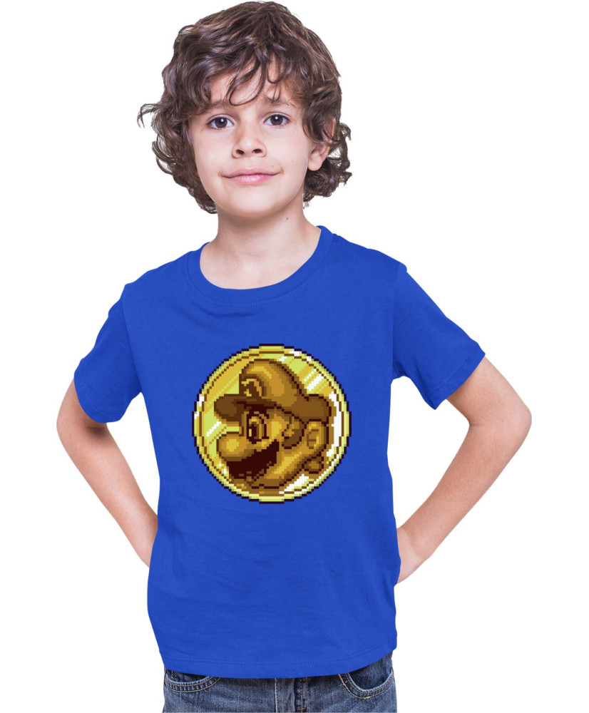 Детска Тениска Super Mario Nintendo Mario Coin Pixelart