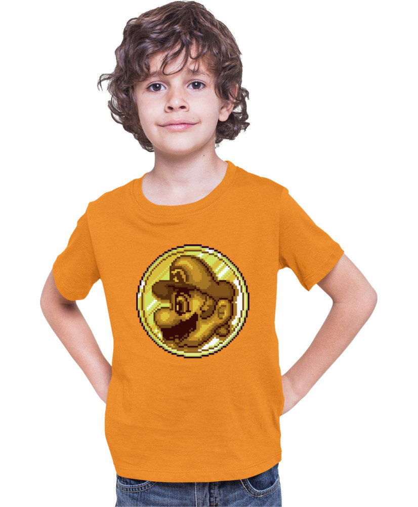Детска Тениска Super Mario Nintendo Mario Coin Pixelart