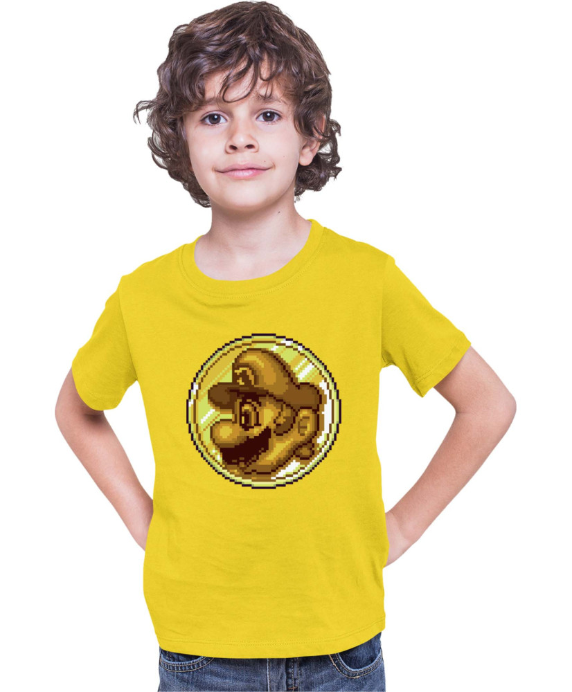 Детска Тениска Super Mario Nintendo Mario Coin Pixelart