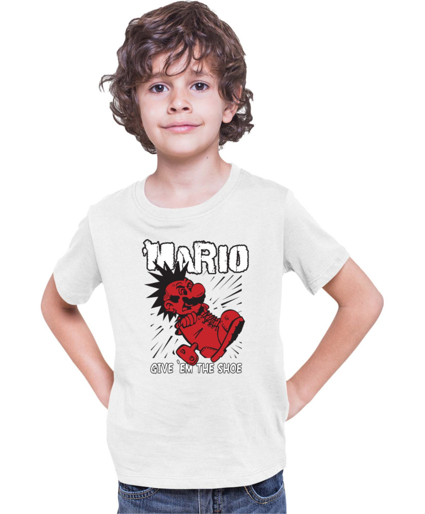 Детска Тениска Super Mario Nintendo Mario Give Them The Shoe