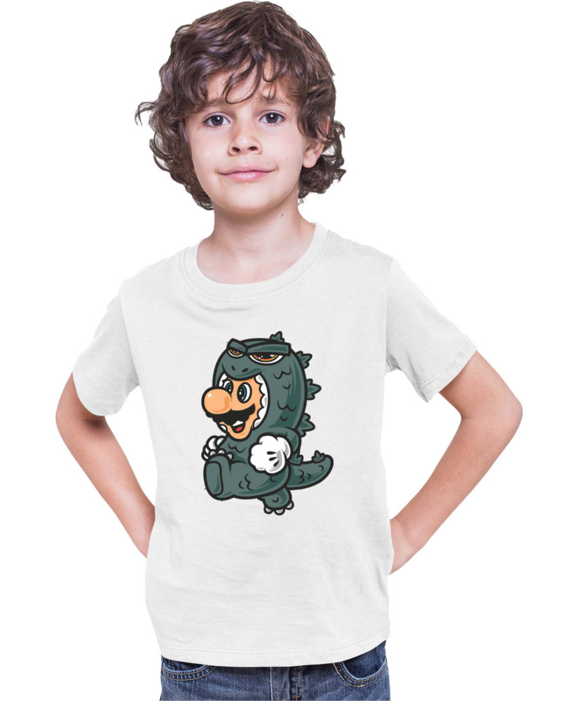 Детска Тениска Super Mario Nintendo Mario Godzilla Costume