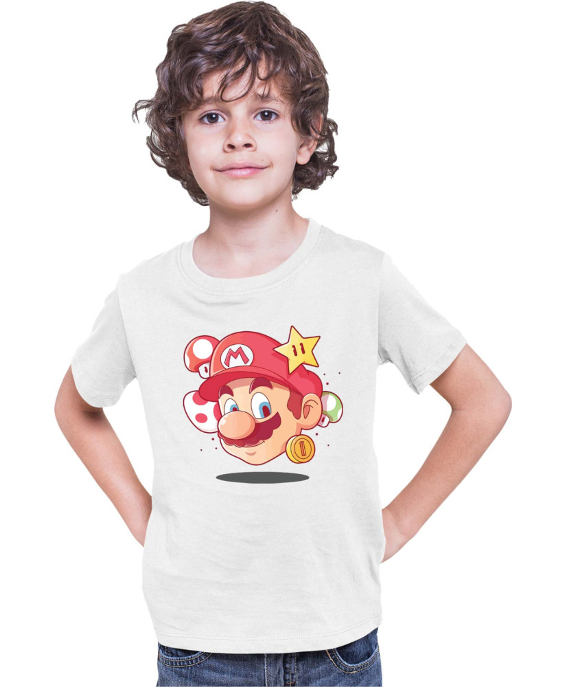 Детска Тениска Super Mario Nintendo Mario Head