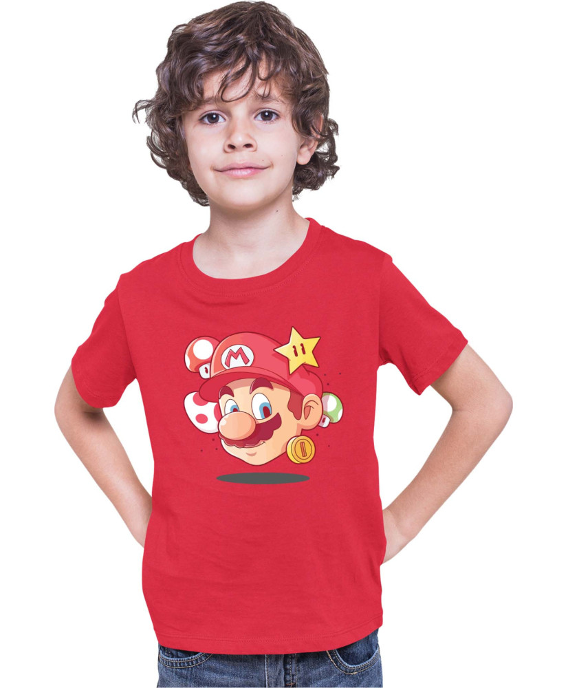 Детска Тениска Super Mario Nintendo Mario Head
