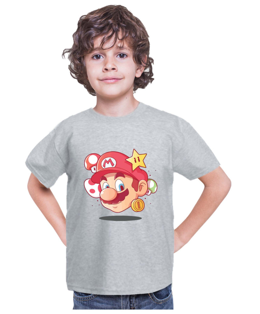 Детска Тениска Super Mario Nintendo Mario Head