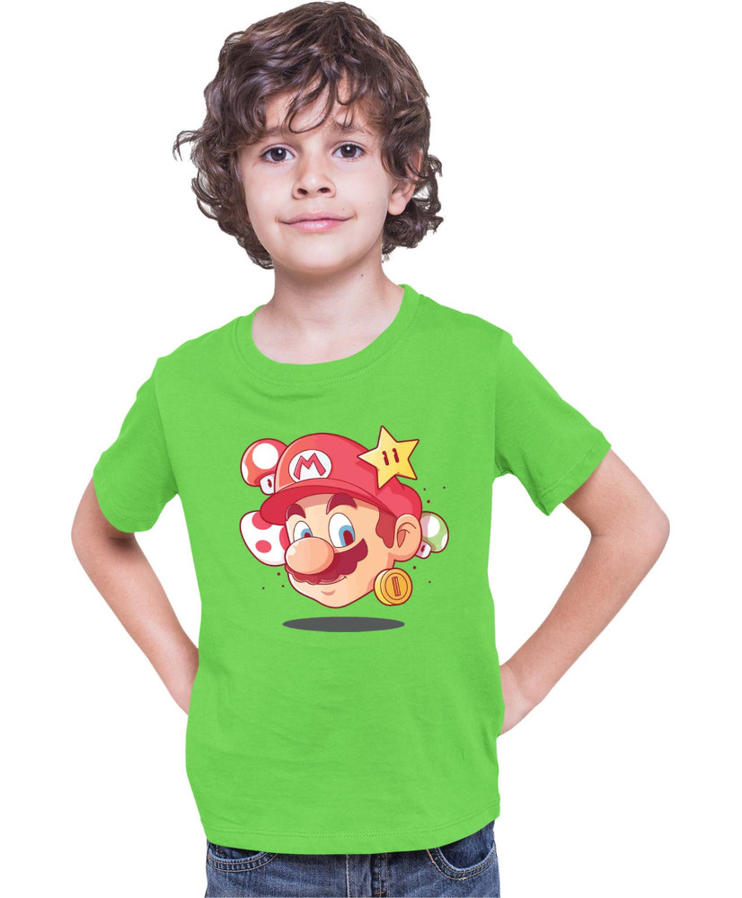 Детска Тениска Super Mario Nintendo Mario Head