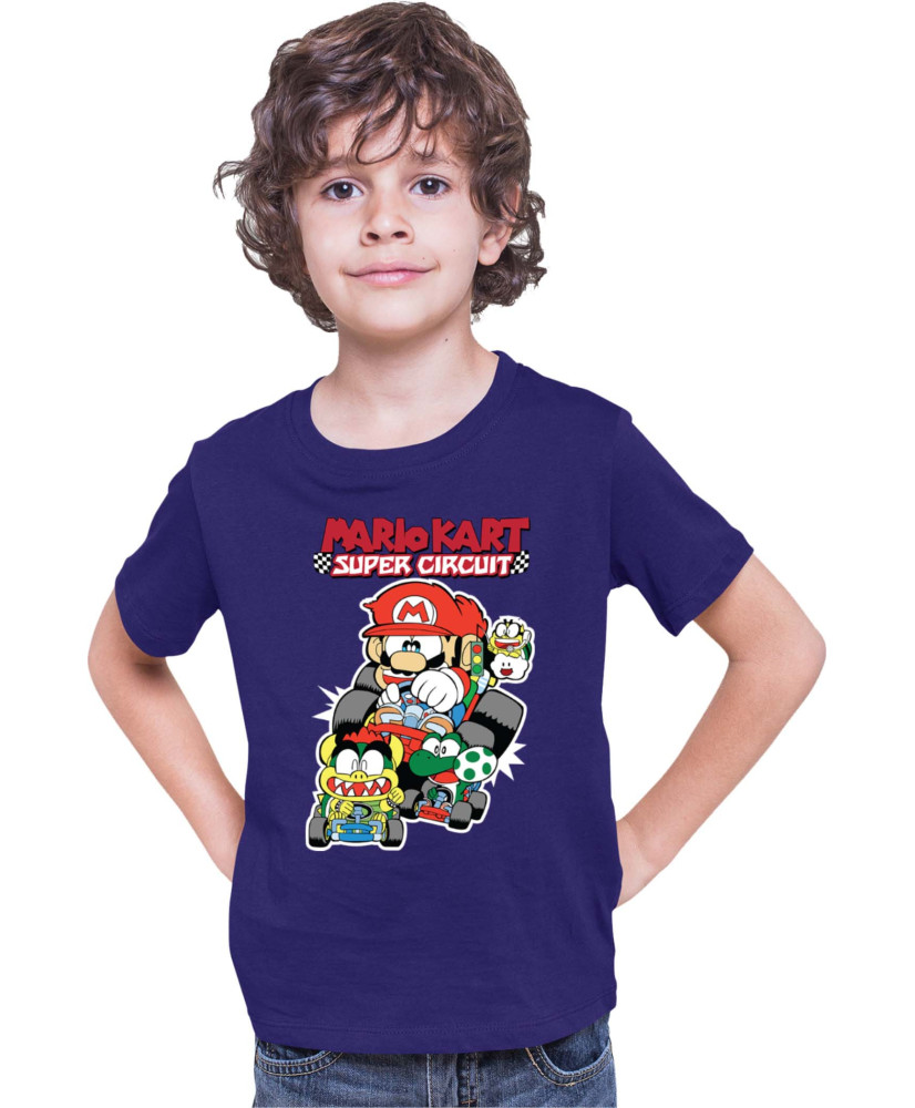 Детска Тениска Super Mario Nintendo Mario Kart Super Circuit