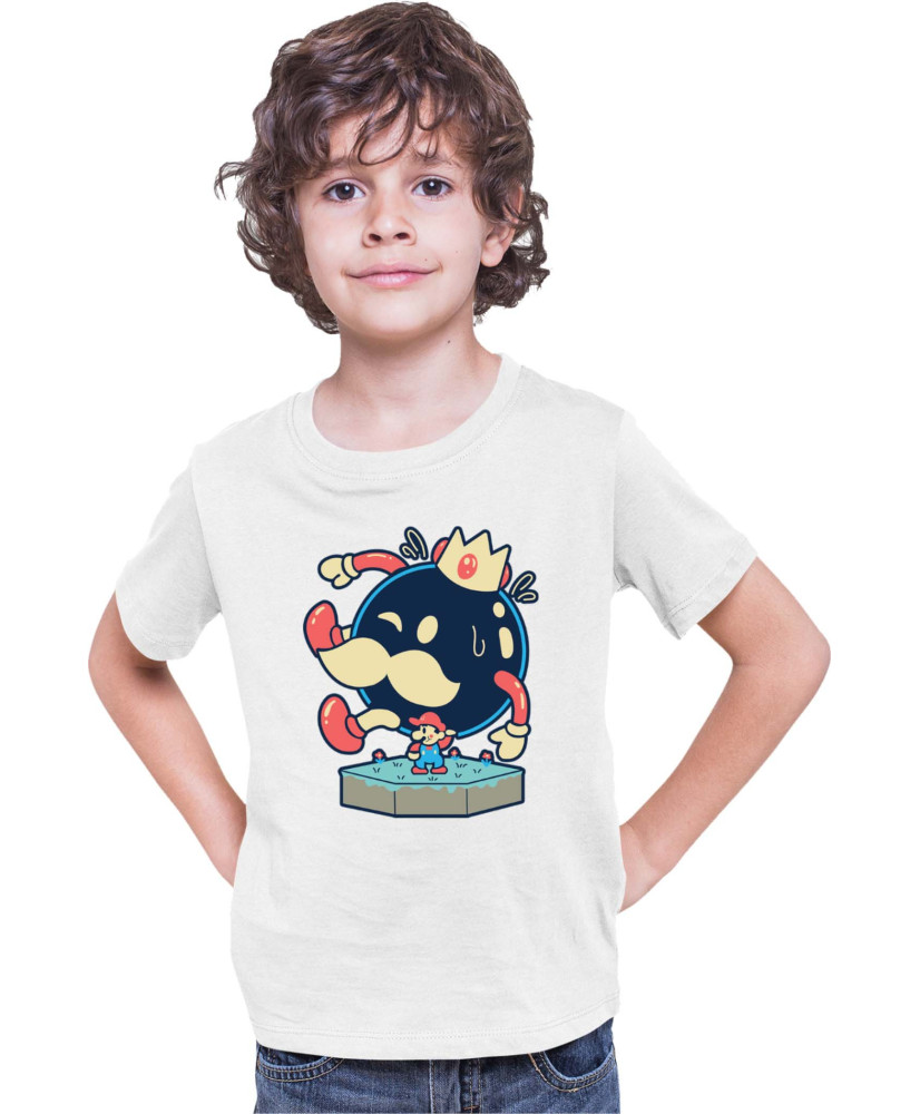 Детска Тениска Super Mario Nintendo Mario King Bomba