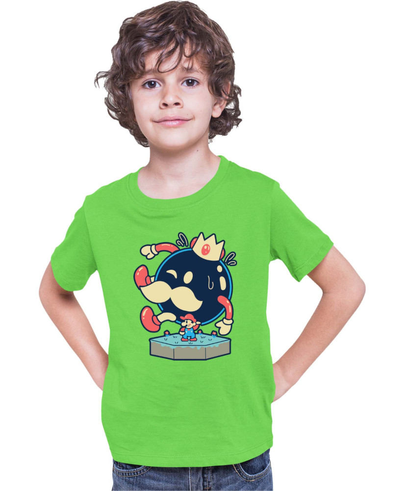 Детска Тениска Super Mario Nintendo Mario King Bomba