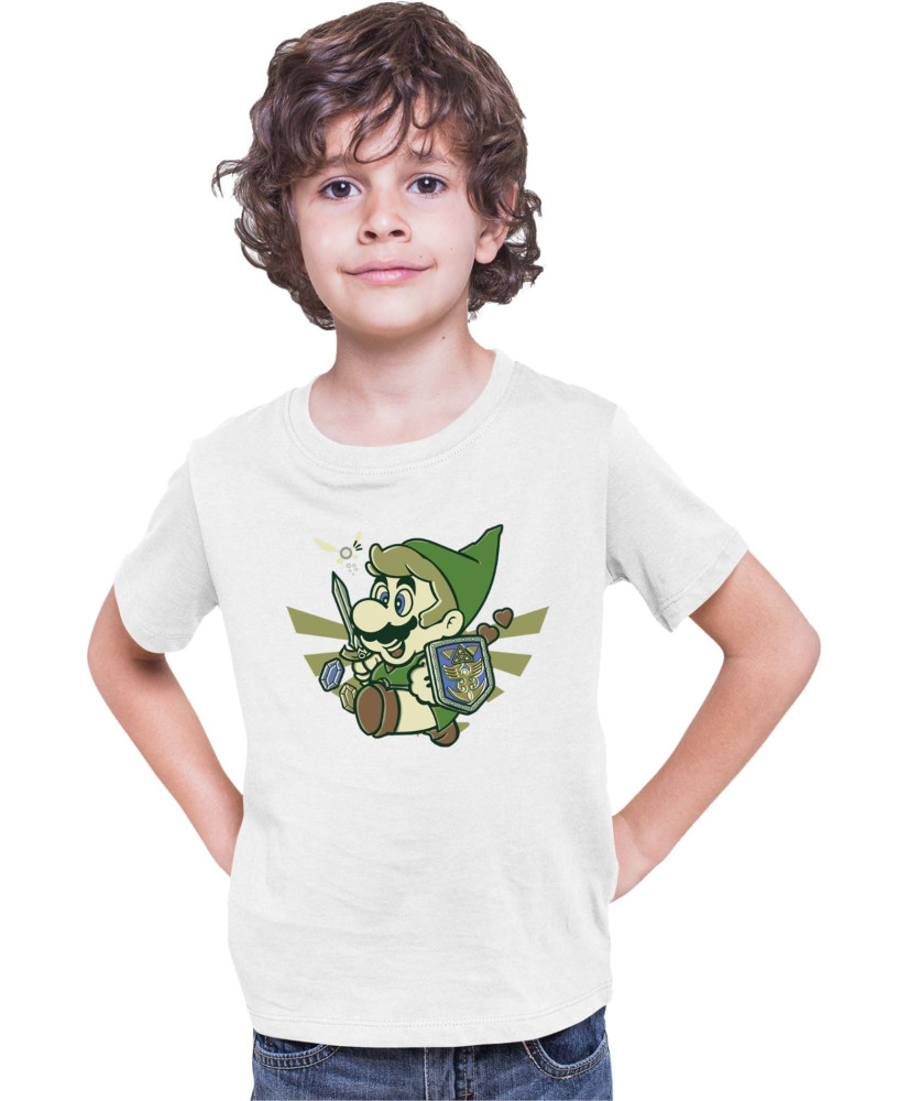 Детска Тениска Super Mario Nintendo Mario Link