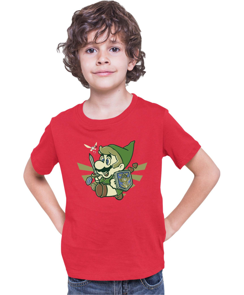 Детска Тениска Super Mario Nintendo Mario Link