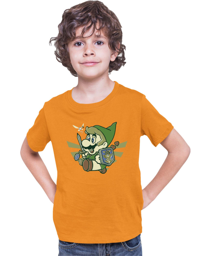 Детска Тениска Super Mario Nintendo Mario Link