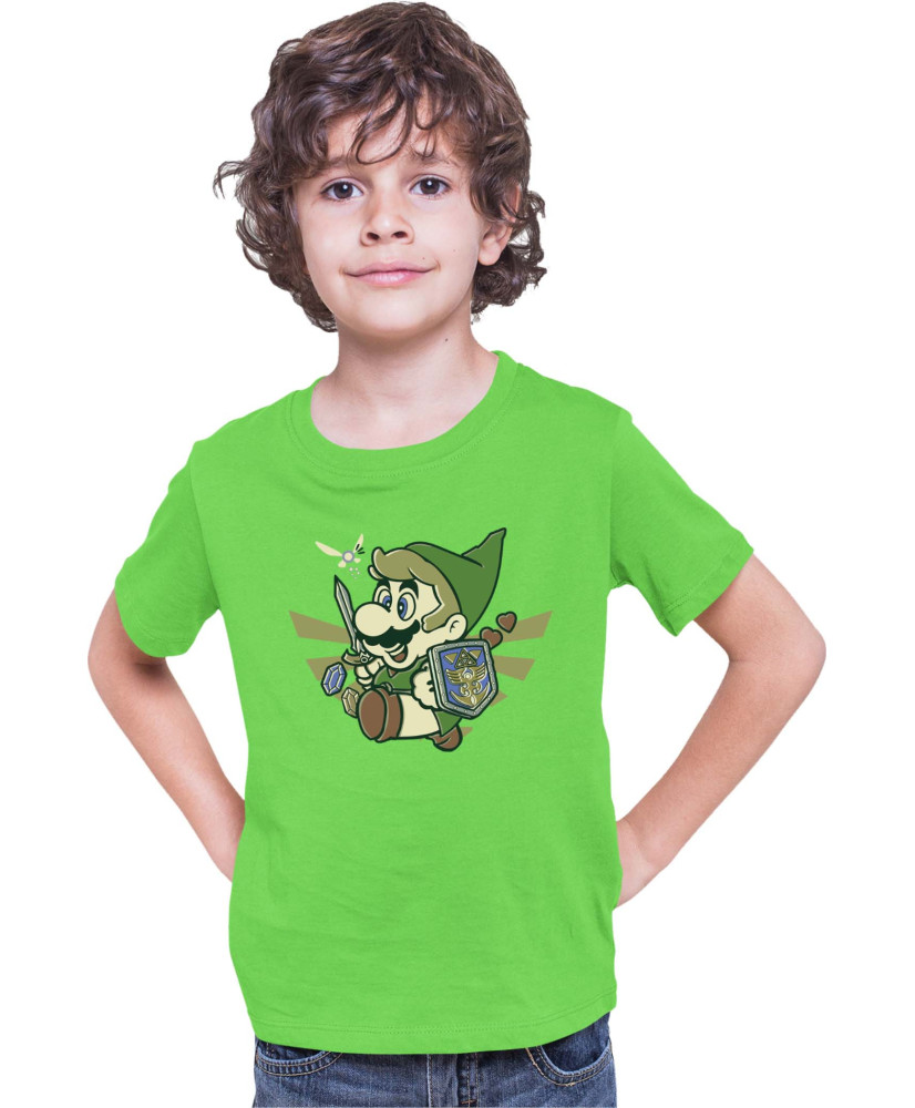 Детска Тениска Super Mario Nintendo Mario Link