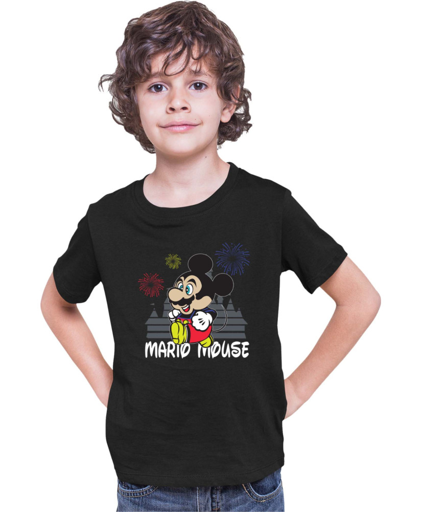 Детска Тениска Super Mario Nintendo Mario Mouse Disney Castle Детска Тениска Super Mario Nintendo Mario Mouse Disney Castle
