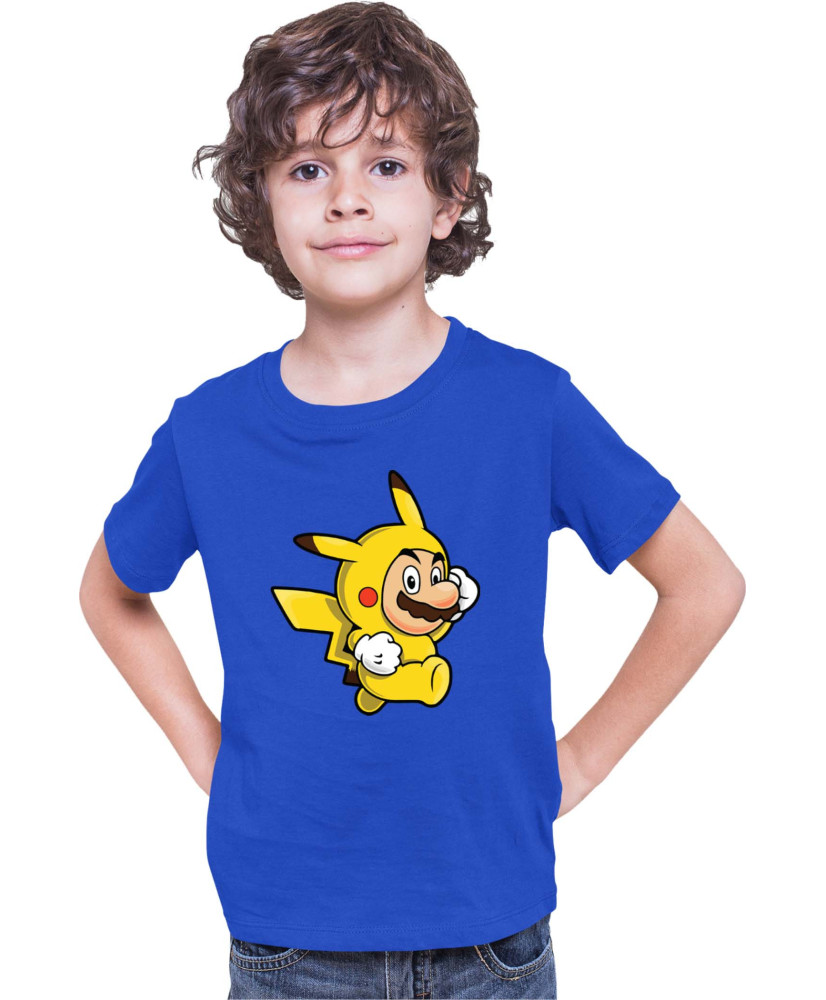 Детска Тениска Super Mario Nintendo Mario Pikachu Детска Тениска Super Mario Nintendo Mario Pikachu