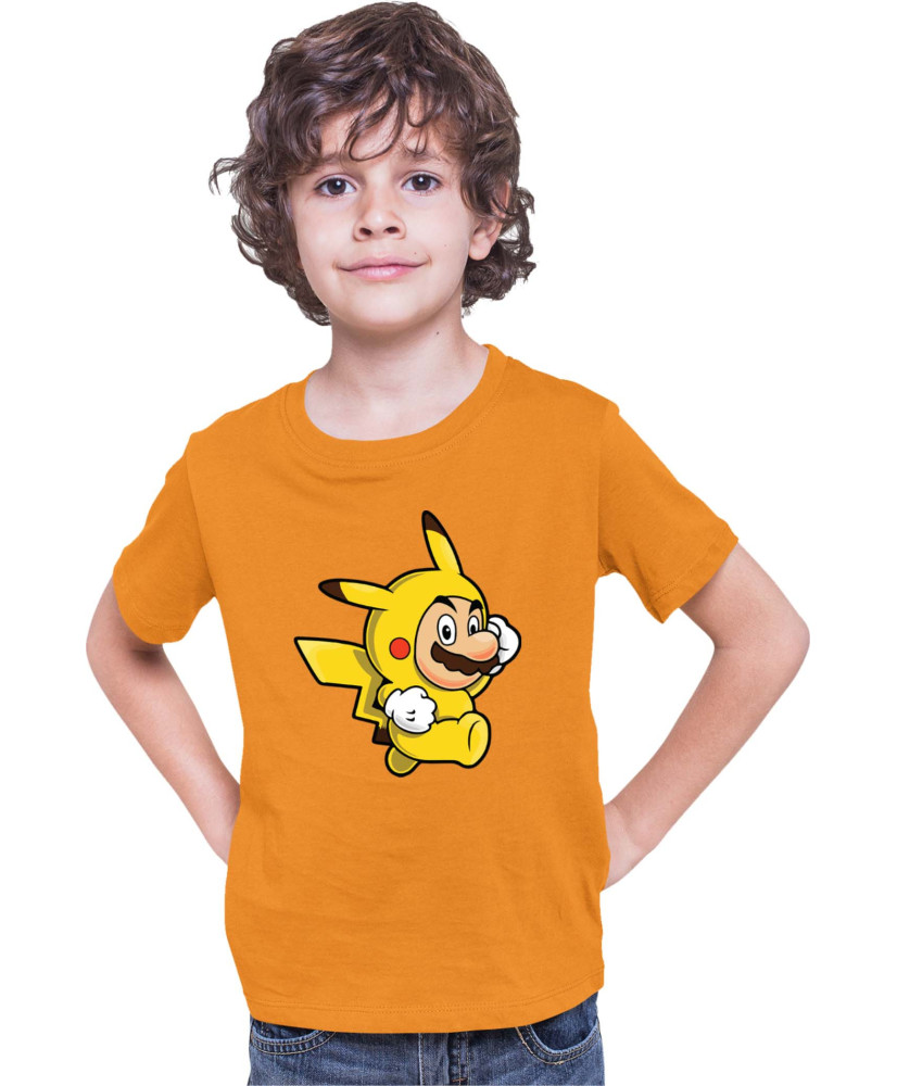 Детска Тениска Super Mario Nintendo Mario Pikachu Детска Тениска Super Mario Nintendo Mario Pikachu