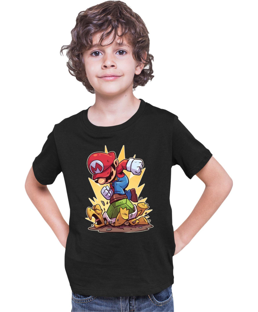 Детска Тениска Super Mario Nintendo Mario Smash Koopa Детска Тениска Super Mario Nintendo Mario Smash Koopa