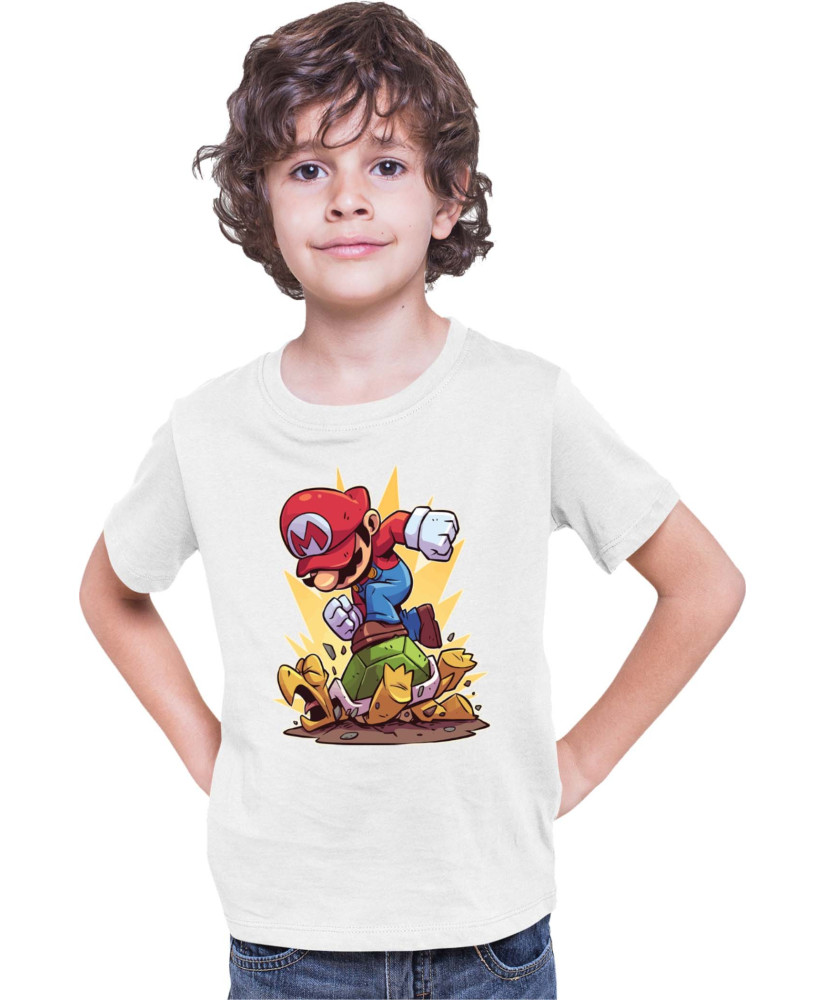 Детска Тениска Super Mario Nintendo Mario Smash Koopa Детска Тениска Super Mario Nintendo Mario Smash Koopa