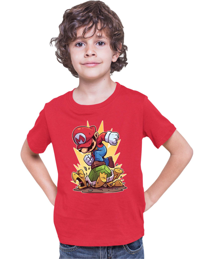 Детска Тениска Super Mario Nintendo Mario Smash Koopa Детска Тениска Super Mario Nintendo Mario Smash Koopa