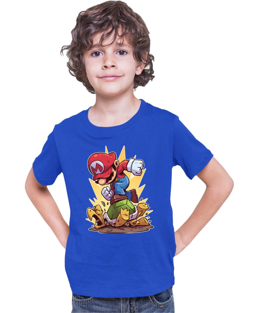 Детска Тениска Super Mario Nintendo Mario Smash Koopa Детска Тениска Super Mario Nintendo Mario Smash Koopa