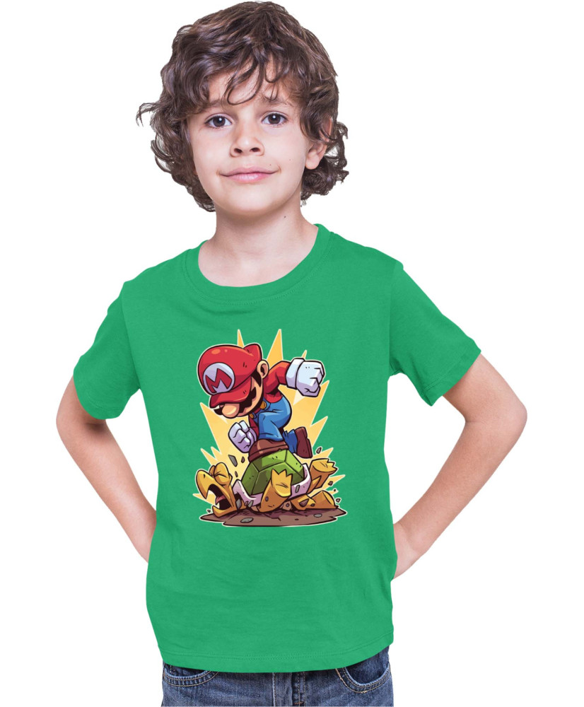 Детска Тениска Super Mario Nintendo Mario Smash Koopa Детска Тениска Super Mario Nintendo Mario Smash Koopa