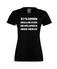 Дамска тениска Sysadmin