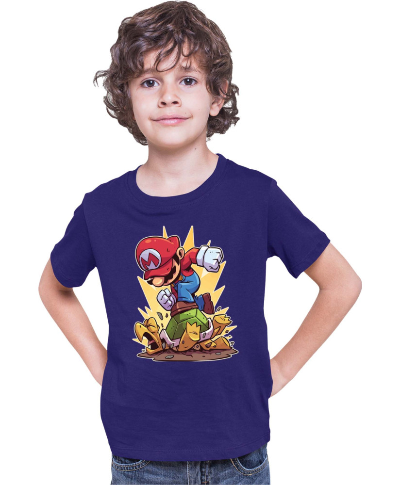 Детска Тениска Super Mario Nintendo Mario Smash Koopa Детска Тениска Super Mario Nintendo Mario Smash Koopa