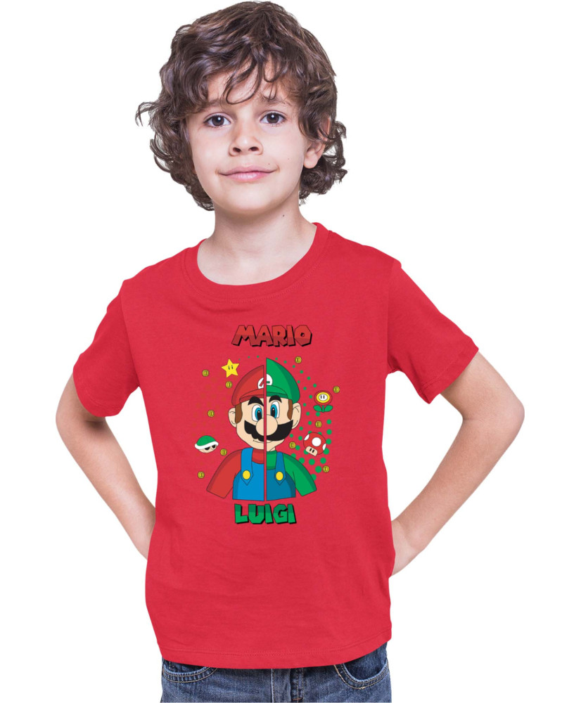 Детска Тениска Super Mario Nintendo Mario V Luigi Детска Тениска Super Mario Nintendo Mario V Luigi
