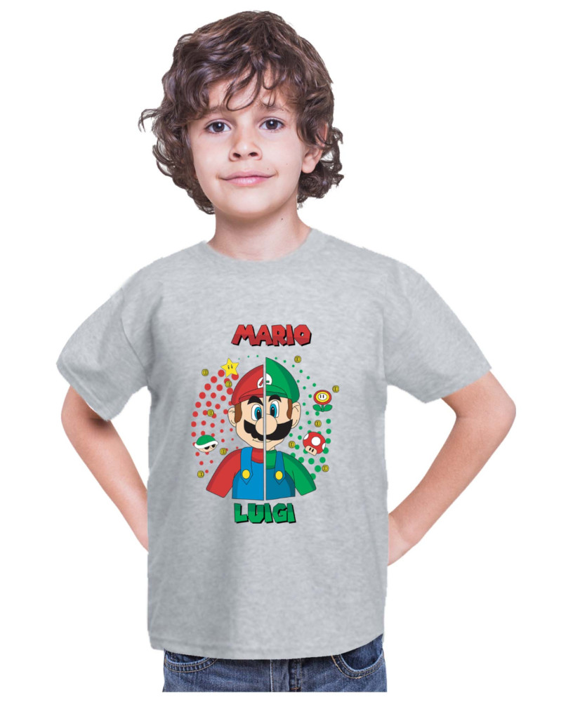 Детска Тениска Super Mario Nintendo Mario V Luigi Детска Тениска Super Mario Nintendo Mario V Luigi