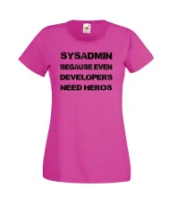 Дамска тениска Sysadmin