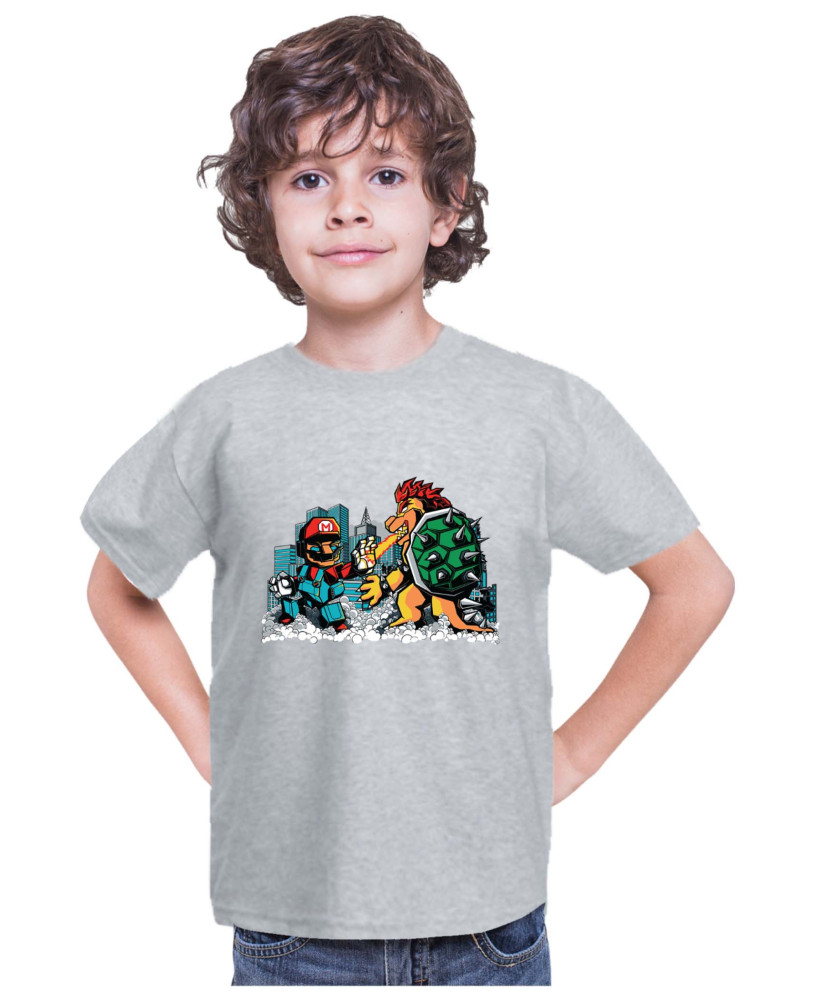 Детска Тениска Super Mario Nintendo Mario Vs Bowser Детска Тениска Super Mario Nintendo Mario Vs Bowser
