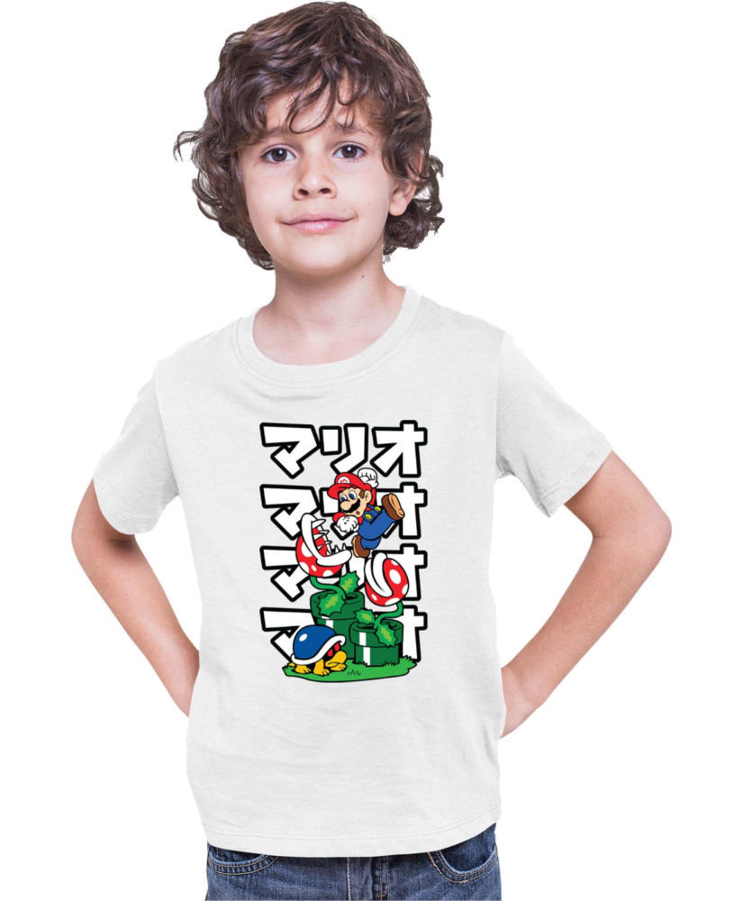 Детска Тениска Super Mario Nintendo Mario Vs Piranha Plants