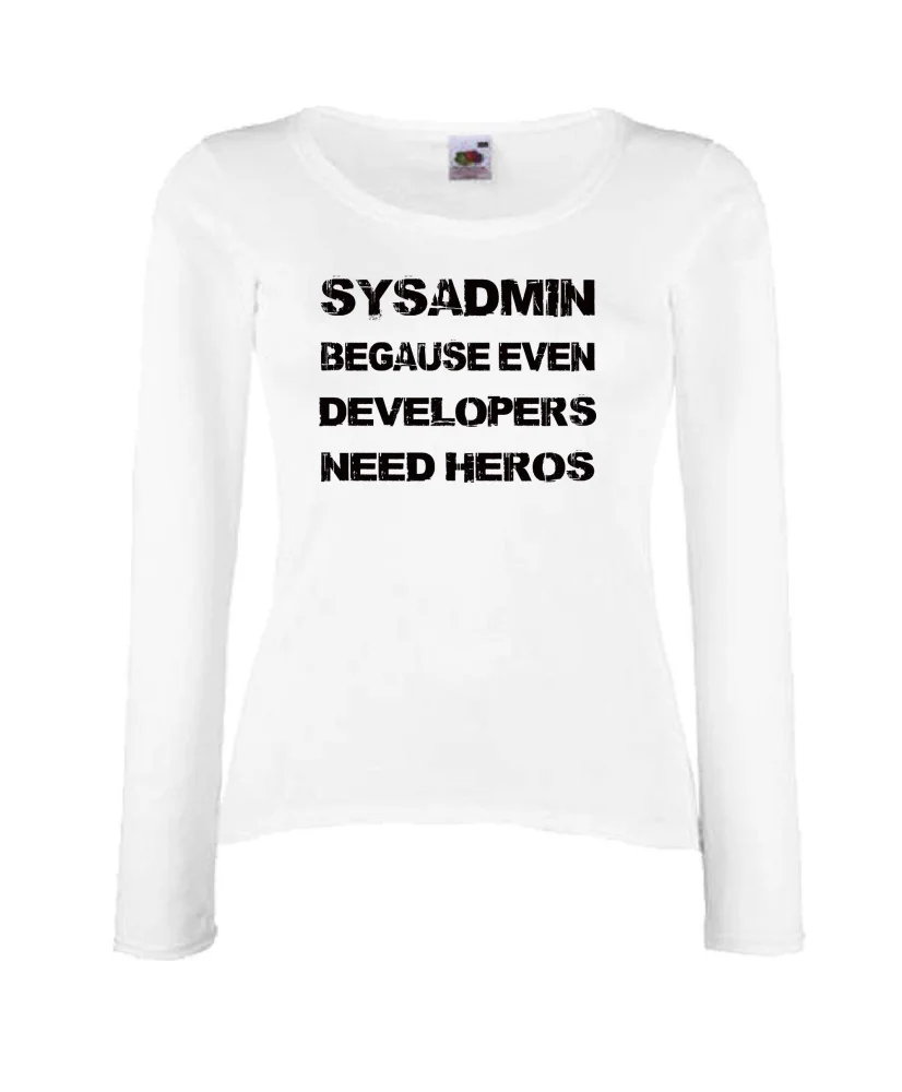 Дамска тениска Sysadmin